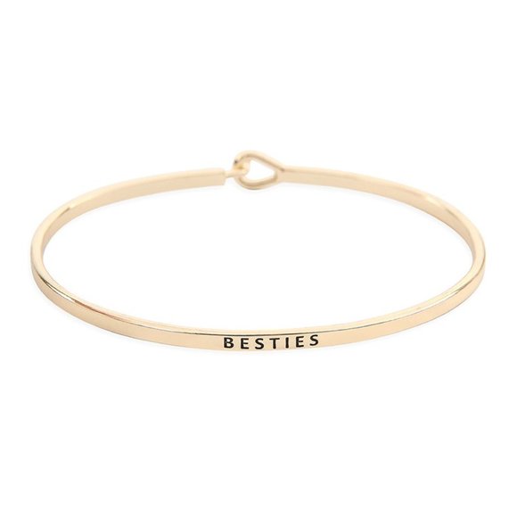 Fresh & Co Jewelry - NWT- "Besties" BangleBracelet, Gold Tone